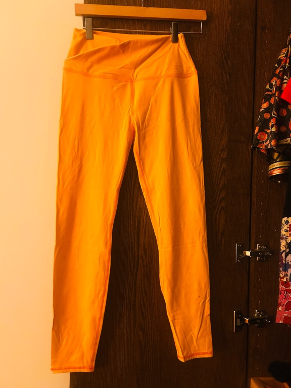 Bandier SET - Bright Yellow High-Waist Leggings Bra & Pullover Neverworn